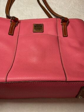 Vintage coral pink Dooney and Bourke shoulder bag purse Lexington Shopper Model